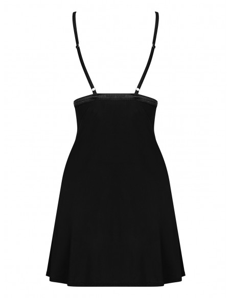 Bielizna Nocna Cecilla Koszulka I String Czarna L/Xl - Koszule nocne - 6