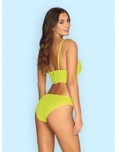 Komplet bielizny Neonia Top I Figi Żółty  S/M - Komplety bielizny erotycznej - 4