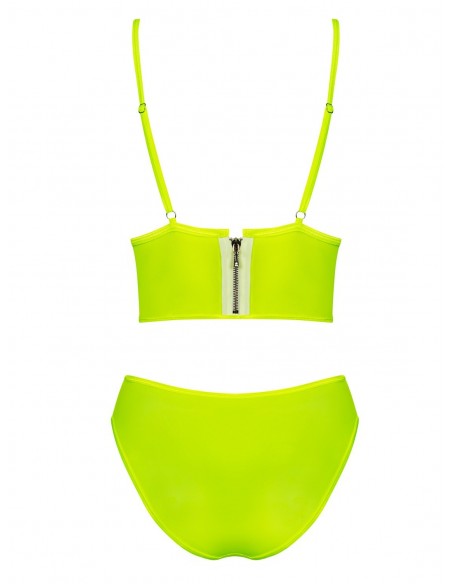 Komplet bielizny Neonia Top I Figi Żółty  S/M - Komplety bielizny erotycznej - 6