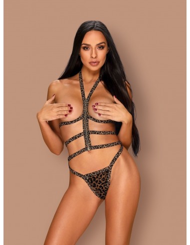 Komplet Bielizny Tigrita 2-Częściowy Brązowy Xl/Xxl - Komplety bielizny erotycznej - 3