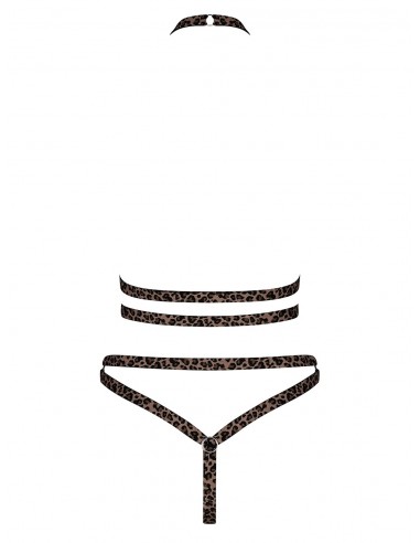 Komplet Bielizny Tigrita 2-Częściowy Brązowy Xl/Xxl - Komplety bielizny erotycznej - 6