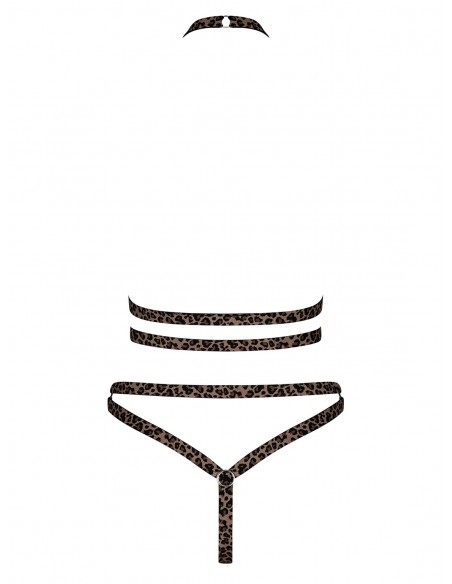 Komplet Bielizny Tigrita 2-Częściowy Brązowy Xl/Xxl - Komplety bielizny erotycznej - 6