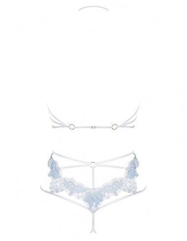 Komplet Bielizny Deilana 2-Częściowy Niebieski S/M - Komplety bielizny erotycznej - 6