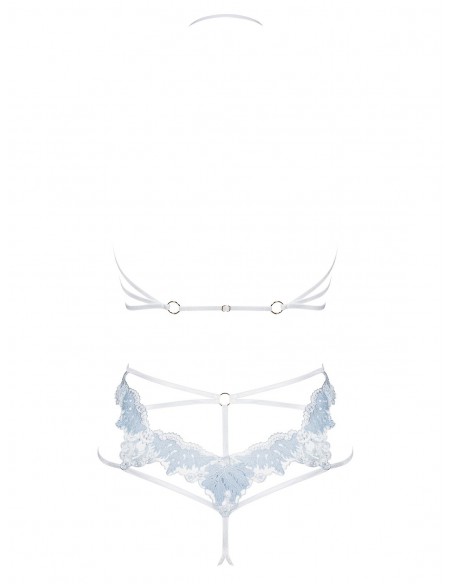 Komplet Bielizny Deilana 2-Częściowy Niebieski S/M - Komplety bielizny erotycznej - 6