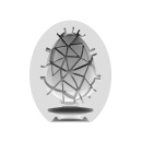 Masturbator Egg Single Crunchy - jednorazowe jajko masturbacyjne z hydroaktywnym TPE, długość 6,9 cm - 2