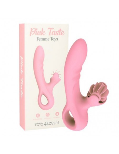 Wibrator króliczek Rabbit Pink Taste - Wibratory Króliczki - 6