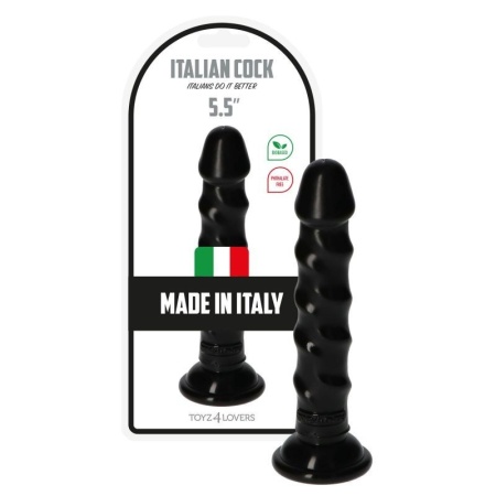 Dildo Ugo Black 14,5 cm czarny z przyssawką - 8