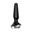 Wibrator analny Plug-ilicious 2 Black - dwa silniki, IPX7, 13,3 cm - 1