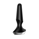 Wibrator analny Plug-ilicious 2 Black - dwa silniki, IPX7, 13,3 cm - 3