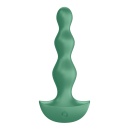 Wibrator analny Lolli Plug 2 Green - kulkowy profil o rosnącej średnicy, 2 silniki, długość 14 cm - 2