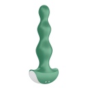 Wibrator analny Lolli Plug 2 Green - kulkowy profil o rosnącej średnicy, 2 silniki, długość 14 cm - 3