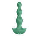 Wibrator analny Lolli Plug 2 Green - kulkowy profil o rosnącej średnicy, 2 silniki, długość 14 cm - 4