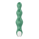 Wibrator analny Lolli Plug 2 Green - kulkowy profil o rosnącej średnicy, 2 silniki, długość 14 cm - 5
