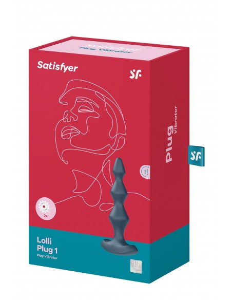 Korek analny wibrujący Lolli Plug 1 Dark Teal - Kulki i korki analne wibrujące - 4