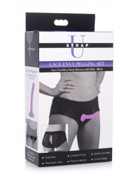 Strap-On Envy Harness With Dildo - Strap-ony, dilda na pasku bez wibracji - 5