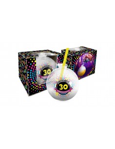 Urodzinowa - szklanka Bombka 400ml.  - Bombowa 30-tka - Urodziny, 18-stka - 1