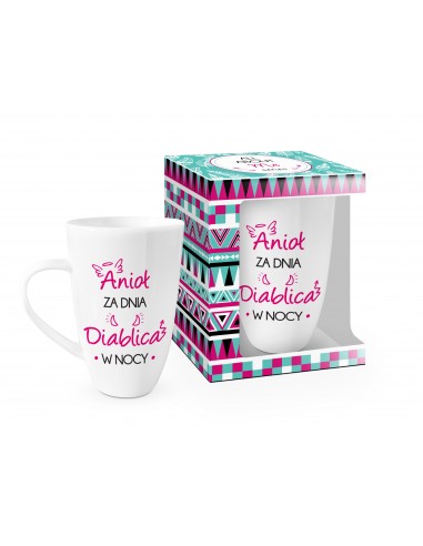 ALL ABOUT ME - kubek NBC wysoka baryłka 400ml - Anioł za dnia - Wieczór panieński - 1