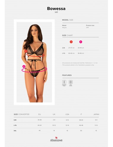 Komplet Bielizny Bowessa 2-Częściowy L/Xl - Komplety bielizny erotycznej - 7