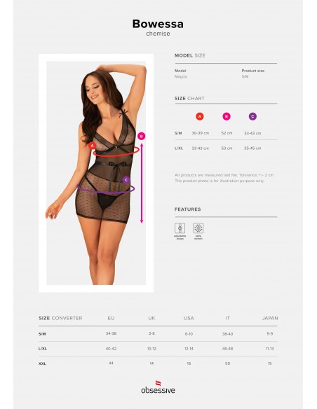 Bielizna Nocna Bowessa Koszulka I String L/Xl - Koszule nocne - 7