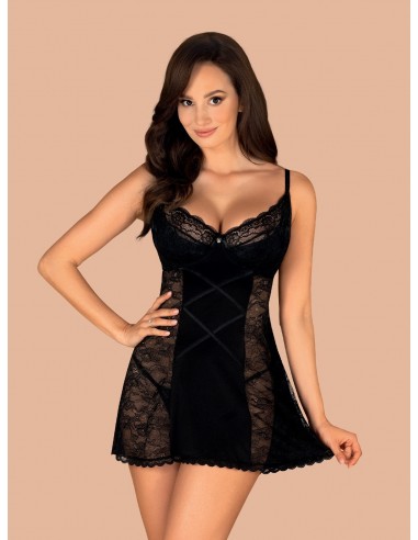 Bielizna nocna 856-Bab-1 Babydoll I Figi L/Xl - Babydoll - 5