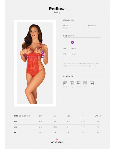 Uwodzicielska Bielizna Rediosa Body Otwarte - Body - 7