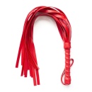 Pejcz Whip ze skórzanymi paskami Red - 1