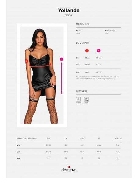 Sukienka erotyczna nocna Yollanda L/XL - Sukienki, spódnice, spodnie - 7