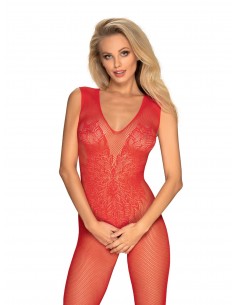 Bodystocking erotyczny N112 Czerwony - Bodystocking - 1
