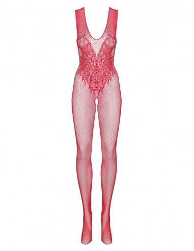 Bodystocking erotyczny N112 Czerwony - Bodystocking - 5