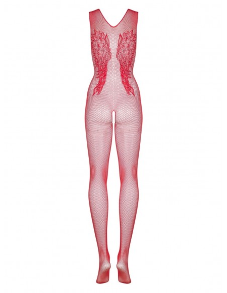 Bodystocking erotyczny N112 Czerwony - Bodystocking - 6