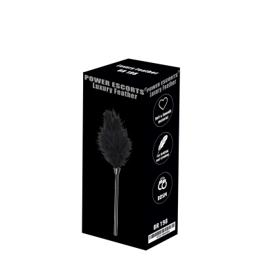 Piórko do łaskotania Power Escorts Luxury Feather czarne - 1 2