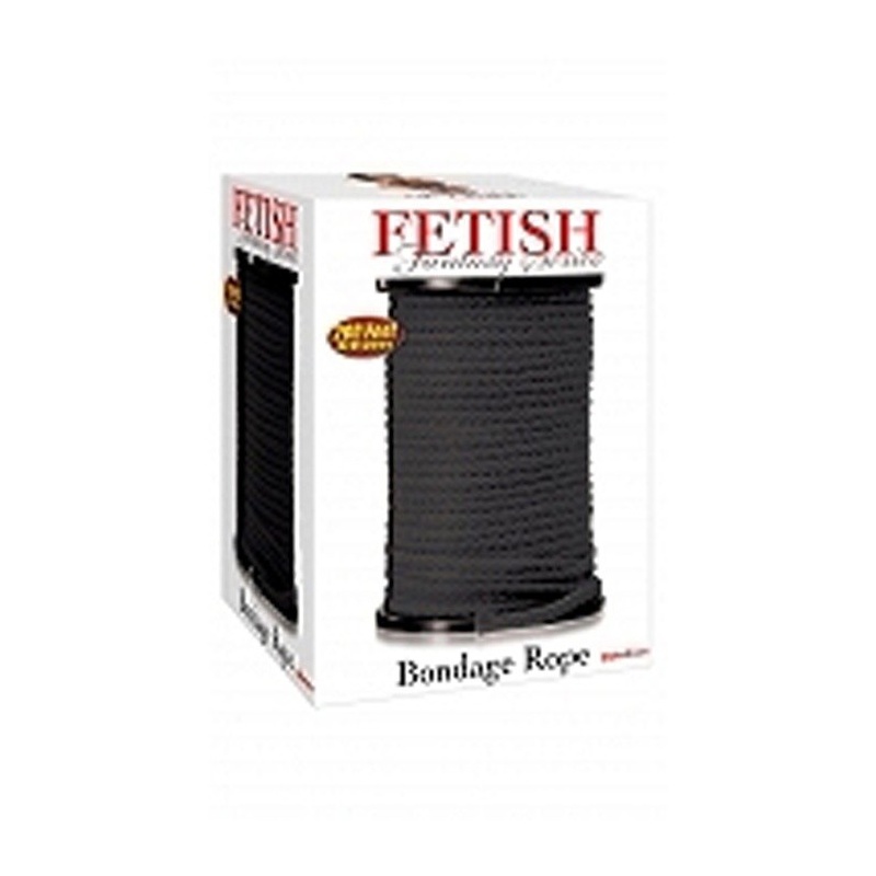Bondage Rope Black - miękka, jedwabista lina do wiązań Shibari (sprzedaż z metra) - 1