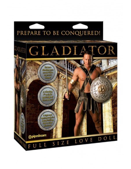 Męska sex lalka GLADIATOR VIBRATING DOLL - Seks lalki, lalki miłości, seks roboty - 1