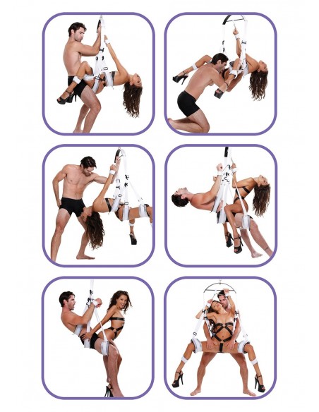 Huśtawka do seksu Fantasy Bondage Swing - White - Huśtawki do seksu i BDSM - 4