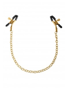Klamry na sutki Ff Gold Nipple Chain Clamps - Klamry i klipsy na sutki - 1