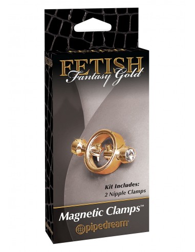 Klamry na sutki Ff Gold Magnetic Nipple Clamps - Klamry i klipsy na sutki - 1