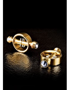 Klamry na sutki Ff Gold Magnetic Nipple Clamps - Klamry i klipsy na sutki - 1 2