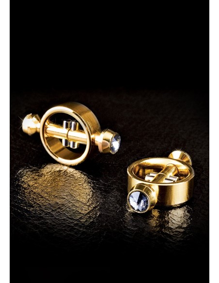 Klamry na sutki Ff Gold Magnetic Nipple Clamps - Klamry i klipsy na sutki - 2