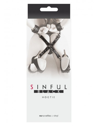 Wiązania-SINFUL HOGTIE BLACK - Uprzęże BDSM - 2