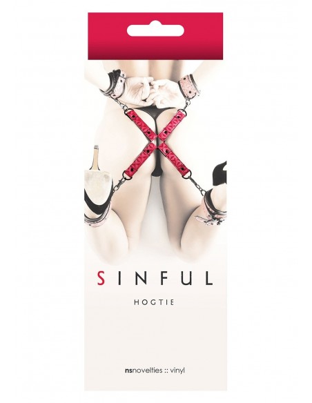Wiązania-SINFUL HOGTIE PINK - Uprzęże BDSM - 2