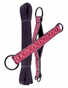 Wiązania-SINFUL BED RESTRAINT STRAPS PINK - Uprzęże BDSM - 1