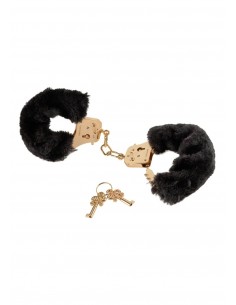 Kajdanki Gold Deluxe Furry Cuffs - Kajdanki erotyczne - 1 2