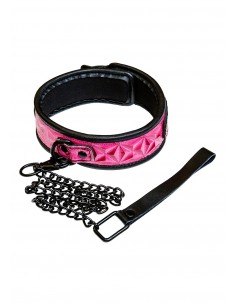 Wiązania-SINFUL COLLAR PINK - Uprzęże BDSM - 1