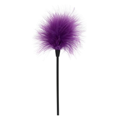 Łaskotka erotyczna SCALA Sexy Feather Tickler Purple z naturalnych piór indyczych, 22 cm - 1 2