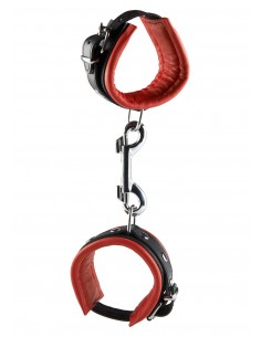 Kajdanki Hand Cuffs Red 5 Cm - Kajdanki erotyczne - 1