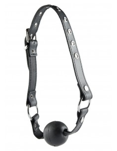 Knebel BDSM Ball Gag Normal Black - Kneble do ust - 1