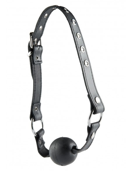 Knebel BDSM Ball Gag Normal Black - Kneble do ust - 1