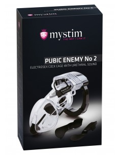 Klatka na penisa Pubic Enemy No 2 Cock Cage - Klatki na penisa - 1 2