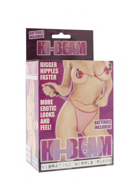 Pompka do sutków Beam Vibrating Nipple Pumps Lavender - Pompki do sutków i pochwy - 1