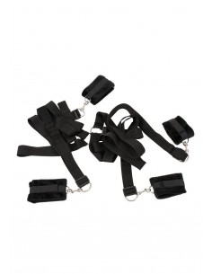 Zestaw do krępowania BK Bed Shackles - Zestawy BDSM - 1